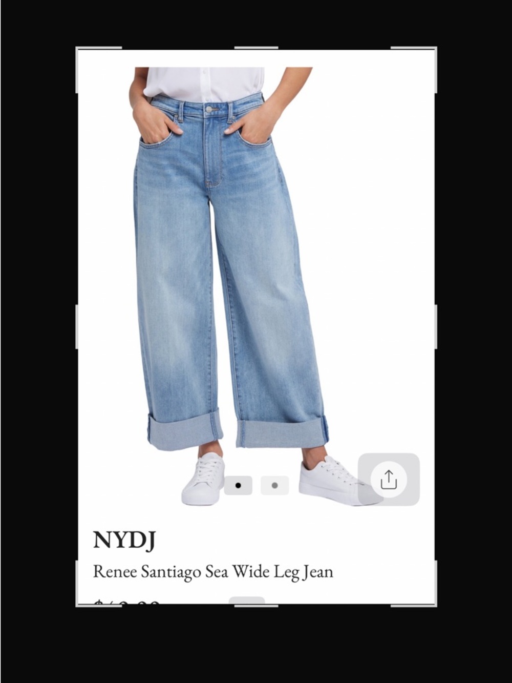 Nydj wide leg cuffed